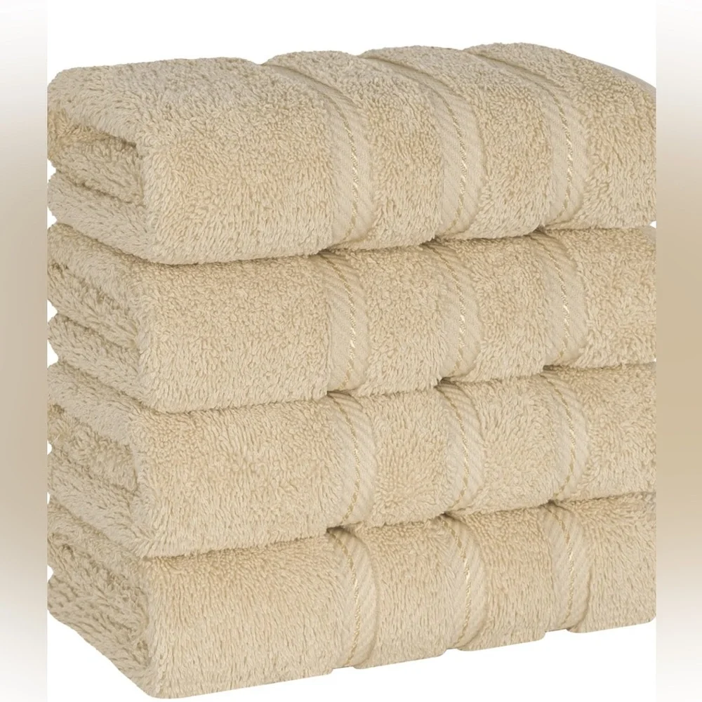 American Soft Linen 6 Piece Luxury Hand Towel Set.  100% Turkish Cotton.  New.